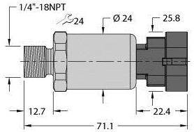 Turck Przetworniki ciśnienia 1 szt. PT600R-2103-I2-AMPS1.5