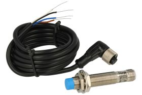 Czujnik; indukcyjny; LM12-33008PCT-L; PNP; NO/NC; 8mm; 10÷30V; DC; 200mA; cylindryczny metalowy; fi 12mm; 67mm; wysunięty; ze zł