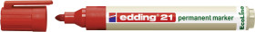 Edding edding 21 permanent marker EcoLine 4-21002 Marker permanentny czerwony Wodoodporny: Tak