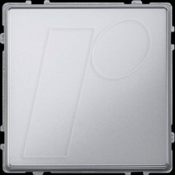 348360 Cover plate - aqua design, aluminium