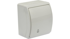 Przycisk Dzwonkowy Natynkowy Ip44 Biały Koala 155-01 61.341