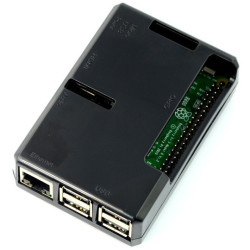 Obudowa Raspberry Pi 3B+/3B/2B - czarna z dostępem GPIO