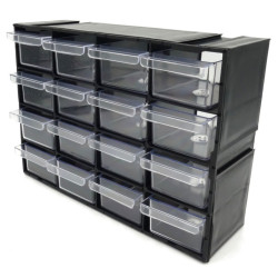Szafka plastik P16 16 Szufladek przezroczyste, organizer