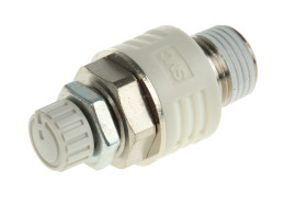 Tłumik hałasu , R 1/8 męskie Gwintowany 1/8 in Mosiądz SMC