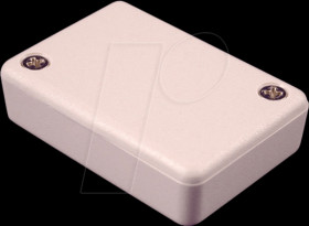 1551FGY shell case, series 1551, 35 x 50 x 15 mm, gray