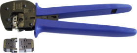 Crimping pliers with locator and crimping insert for crimp contacts, 4.0-10 mm², AWG 12-8, Stäubli Electrical Connectors 32.6020