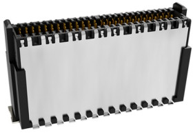 Pin header, 52 pole, pitch 0.8 mm, straight, black, 405-55152-51