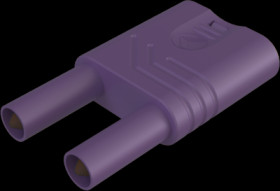 Jumper, pitch 19 mm, 1000 V, 32 A, nickel-plated, purple, 932200109