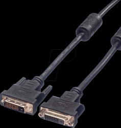 11.99.5562 DVI extension cable DVI 24+1 connector to port, dual link, 1 m