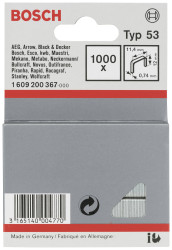 Bosch Accessories 1609200367 Staples Typ 53 Długość produktu 12 mm 1000 szt.