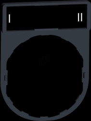 ZBY2179 Legend holder 30x40 mm, for Ø 22-mm devices, with I-II sign