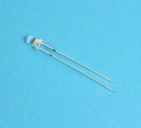 LED 3mm GREEN CLEAR 1800mcd (100SZT)