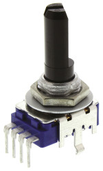 Potencjometr węglowy 50kΩ typ Obrotowy Alps Alpine średnica wału 6 mm 0.05W Montaż panelowy, Przewlekany