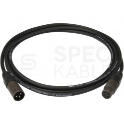 KLOTZ M1 Kabel mikrofonowy przedłużacz XLR (wtyk / gniazdo) ze złączami Neutrik 2m