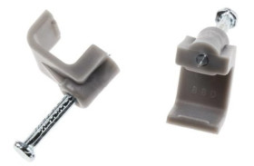 Spinka do kabli Prostokątna obejma do kabli, materiał: PE, 9.8 x 10 x 10mm, RS PRO