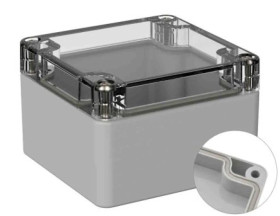 Obudowa ogólnego użytku ekranowana Szary IP66 Silikon, 80 x 82 x 55mm, RS PRO 5U2