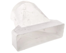 Łącznik przekrojów zmiennych 204x60/125mm biały 570