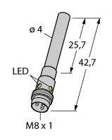 Czujnik indukcyjny Turck BI1-EH04-AP6X-V1331, 10 - 30 V, 1 szt.