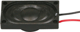 Miniature speaker, 8 Ω, 82 dB, 8 kHz, black, LSM-2514K