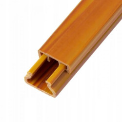 Listwa elektroinstalacyjna kanał kablowy MKE 15x25mm korytko z pokrywą AKS drewno jasne / 2 m /