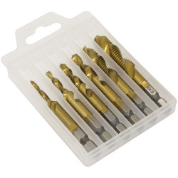 Sealey AK3025 Combination Drill &amp; Tap Bit Set 6pc