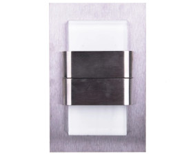 Oprawa przyschodowa DUO TANGO LED Light 10 V DC 1,6 W IP 66 3000 K szlif Inox
