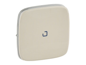 VALENA ALLURE Klawisz kremowy wyłącznika: jednobiegunowy lub schodowy lub przycisku przełącznikanego no/nc z podświetleniem/wska