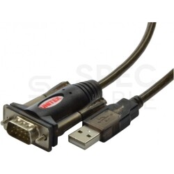 Kabel adapter Konwerter szeregowy kabel USB 1.1 A / RS-232 (D-Sub 9-pin) 1,4m UNITEK Y-105