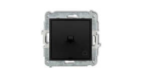 Mini Przycisk /Dzwonek/ W Stylu Amerykańskim Czarny Mat 12Mwpus-4