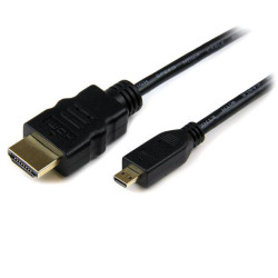 Kabel HDMI 1m A: HDMI B: Micro HDMI A: Męskie B: Męskie High Speed HDMI 1.4