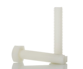 Śruba z łbem sześciokątnym gwint M10 50mm Nylon RS PRO