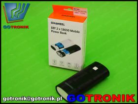 Obudowa powerbank 2 x 18650 czarna