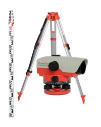 Niwelator optyczny LaserTECH No. 32x Comfort (zestaw) + łata 5m (BS 15) + statyw (BT 20)