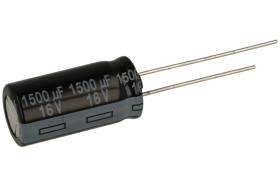 Kondensator; niskoimpedancyjny; elektrolityczny; EEUFR1C152B; 1500uF; 16V; FR-A; fi 10x20mm; 5mm; przewlekany (THT); luzem; Pana