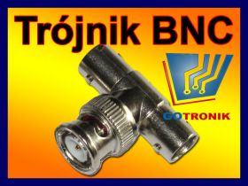 Trójnik BNC - wtyk BNC