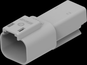 Pin housing, 2 pole, for DEUTSCH DT series, DT04-2P