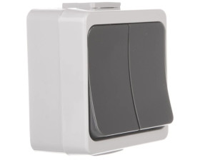 JANTAR-bis Łącznik świecznikowy n/t IP44 szary WNT-2J-b