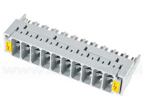 Magazyn odgromników gazowych trójelektrodowych, 10 parowy, LSA