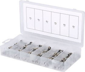 KS Tools 970.0270 970.0270 Zestaw bezpieczników 5 A, 10 A, 15 A, 20 A, 25 A, 30 A wolny -T- Zawartość 120 części