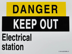 Znak warunków bezpieczeństwa, Aluminium, 185 x 135mm