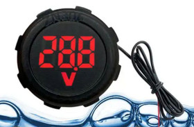 WOLTOMIERZ 4-100V OKRĄGŁY WODOODPORNY CZERWONY (MIER-C100VW-R)