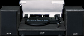 LS-100BK Turntable, Bluetooth, including 2 speakers, black