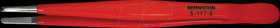 5-117-6 Tweezers, serrated, insulated, 145 mm