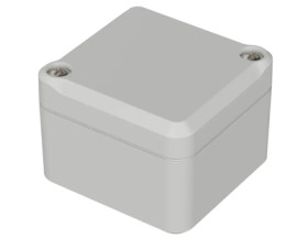 ABS enclosure, (L x W x H) 52 x 50 x 37 mm, light gray (RAL 7035), IP65, 63205000
