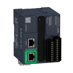 Sterownik modułowy, Modicon M221, RJ45, Ethernet, 8 wejść, 8 wyjść przekaźnikowych, 24 VDC, zaciski śrubowe TM221ME16R