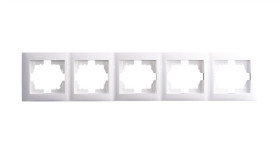 Wesa Ramka Pięciokrotna Uniwersalna Biała Lc-51