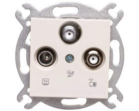 Karre Gniazdo Tv-2xsat, Kolor Krem / 90963753