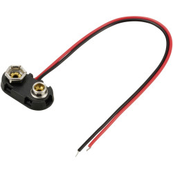 TRU COMPONENTS TC-13220608 Battery clip 1x 9V PP3 Stud and socket 24x13mm