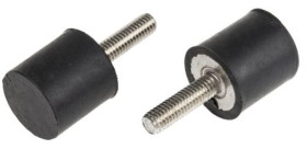 Mocowanie antywibracyjne, M6, Ø 20mm, H 20mm, 13.97 50 Shore A, RS PRO