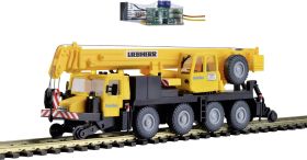 Kibri 10558 H0 Model pojazdu budowlanego Liebherr Żuraw samojezdny LTM 1050-4 budowa torowiska